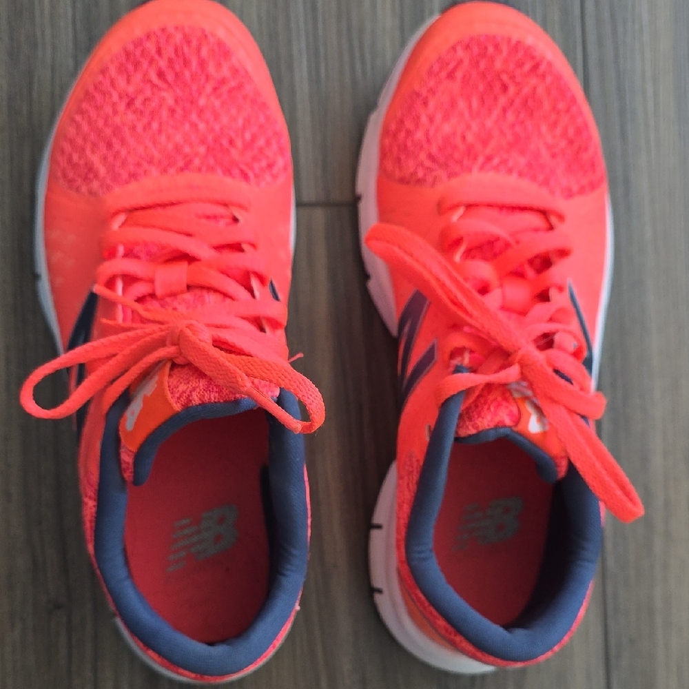 New Balance Coral and Gray Running Shoes